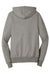 District DT356 Mens Perfect French Terry Full Zip Hooded Sweatshirt Hoodie w/ Pockets Grey Frost Flat Back