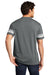 District DT376 Mens Game Short Sleeve Crewneck T-Shirt Heather Charcoal Grey/White Model Back