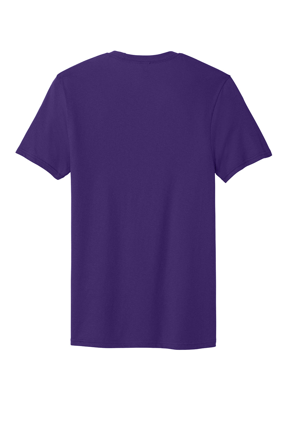 District DT5000 Mens The Concert Short Sleeve Crewneck T-Shirt Purple Flat Back