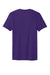 District DT5000 Mens The Concert Short Sleeve Crewneck T-Shirt Purple Flat Back