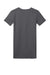 District DT5001 Womens The Concert Short Sleeve Crewneck T-Shirt Charcoal Grey Flat Back