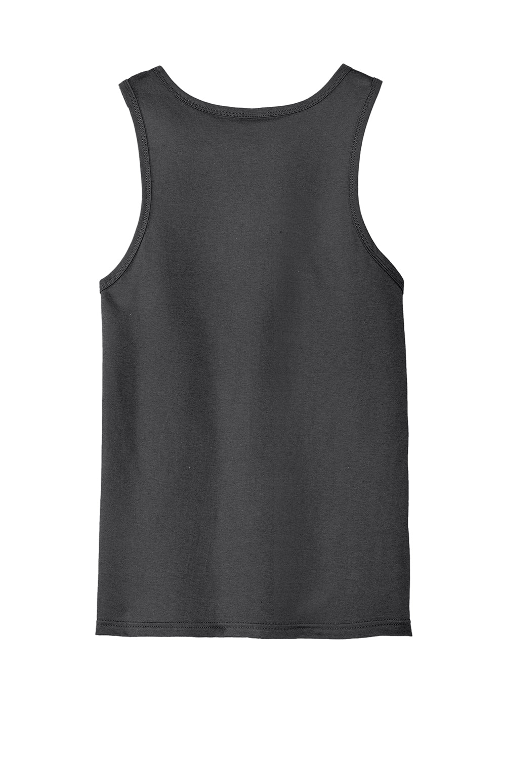 District DT5300 Mens The Concert Tank Top Charcoal Grey Flat Back