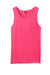 District DT5300 Mens The Concert Tank Top Neon Pink Flat Front
