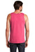 District DT5300 Mens The Concert Tank Top Neon Pink Model Back