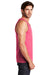District DT5300 Mens The Concert Tank Top Neon Pink Model Side