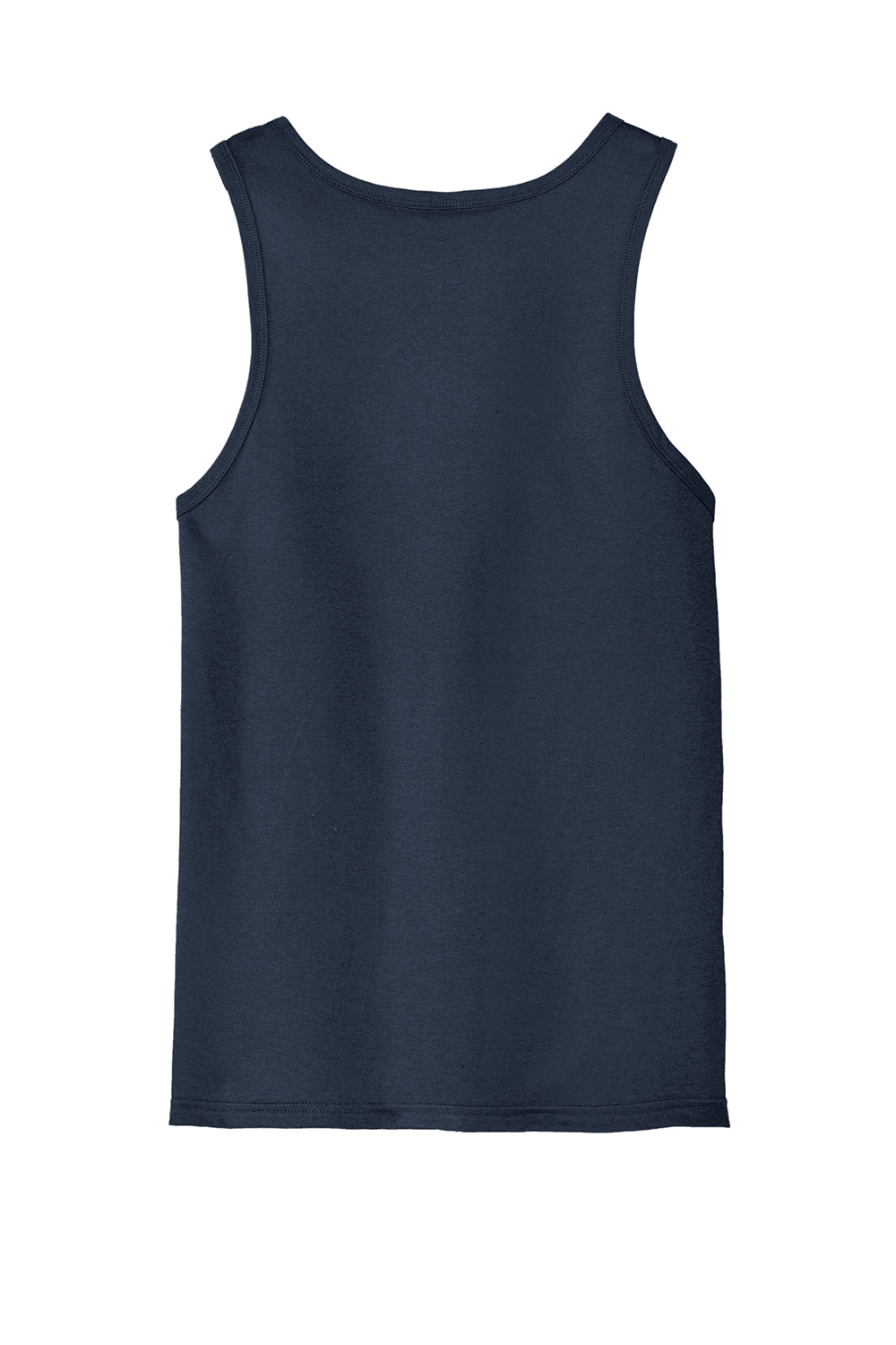 District DT5300 Mens The Concert Tank Top New Navy Blue Flat Back