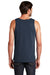 District DT5300 Mens The Concert Tank Top New Navy Blue Model Back