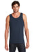 District DT5300 Mens The Concert Tank Top New Navy Blue Model Front