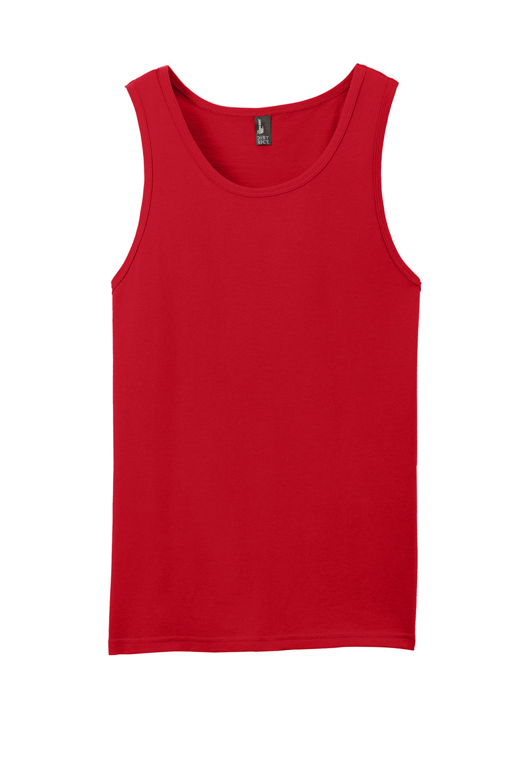 District DT5300 Mens The Concert Tank Top New Red Flat Front