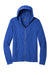 District DT565 Mens Medal Full Zip Hooded Sweatshirt Hoodie w/ Pockets Deep Royal Blue Flat Front
