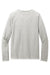 District DT572 Mens French Terry Crewneck Sweatshirt Heather Light Grey Flat Back