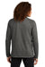 District DT572 Mens French Terry Crewneck Sweatshirt Washed Coal Grey Model Back