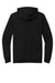 District DT573 Mens French Terry Full Zip Hooded Sweatshirt Hoodie w/ Pockets Black Flat Back
