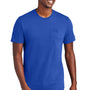 District Mens Very Important Short Sleeve Crewneck T-Shirt w/ Pocket - Deep Royal Blue