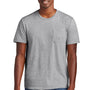District Mens Very Important Short Sleeve Crewneck T-Shirt w/ Pocket - Heather Light Grey