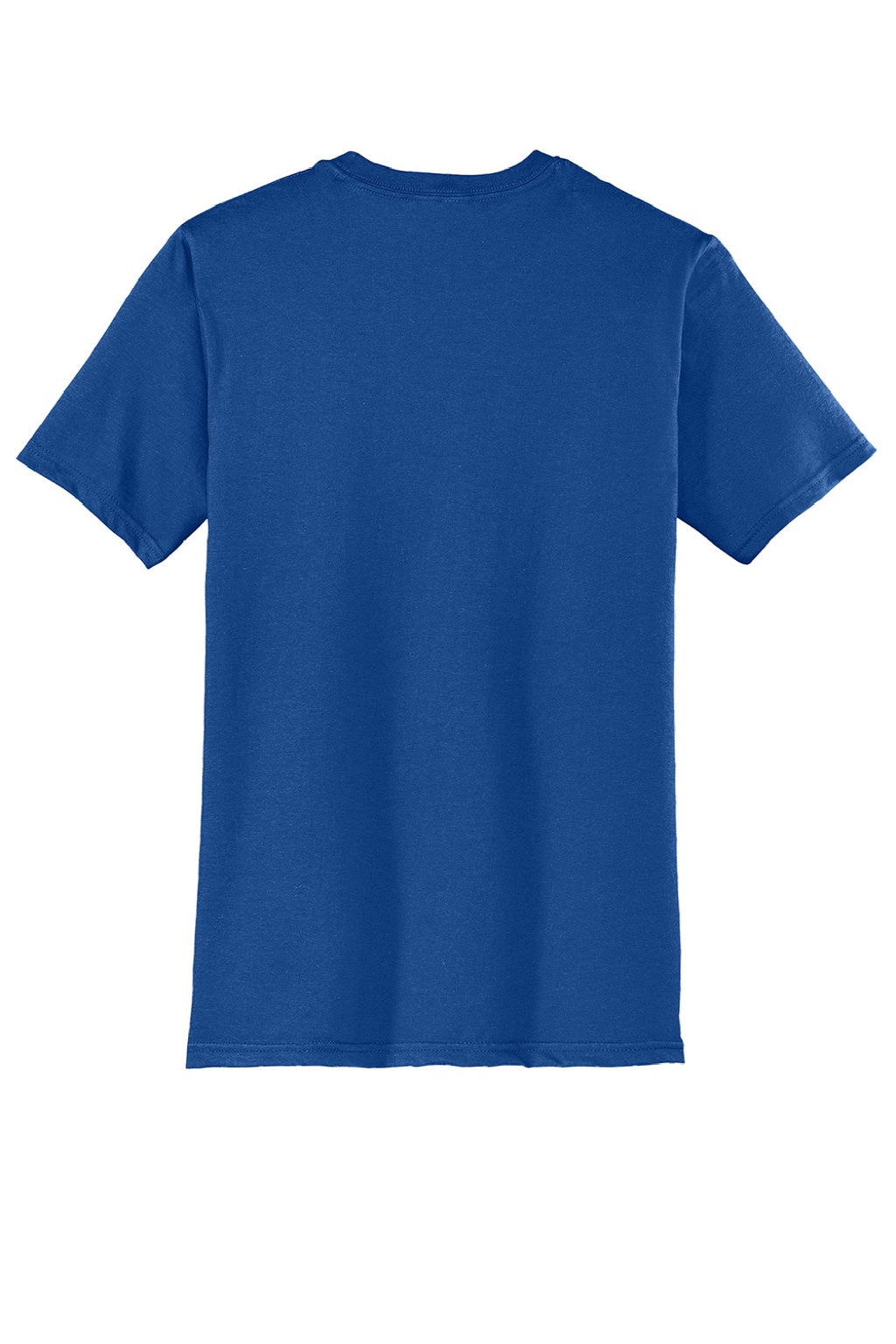District DT6000 Mens Very Important Short Sleeve Crewneck T-Shirt Dark Royal Blue Flat Back