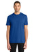 District DT6000 Mens Very Important Short Sleeve Crewneck T-Shirt Dark Royal Blue Model Front