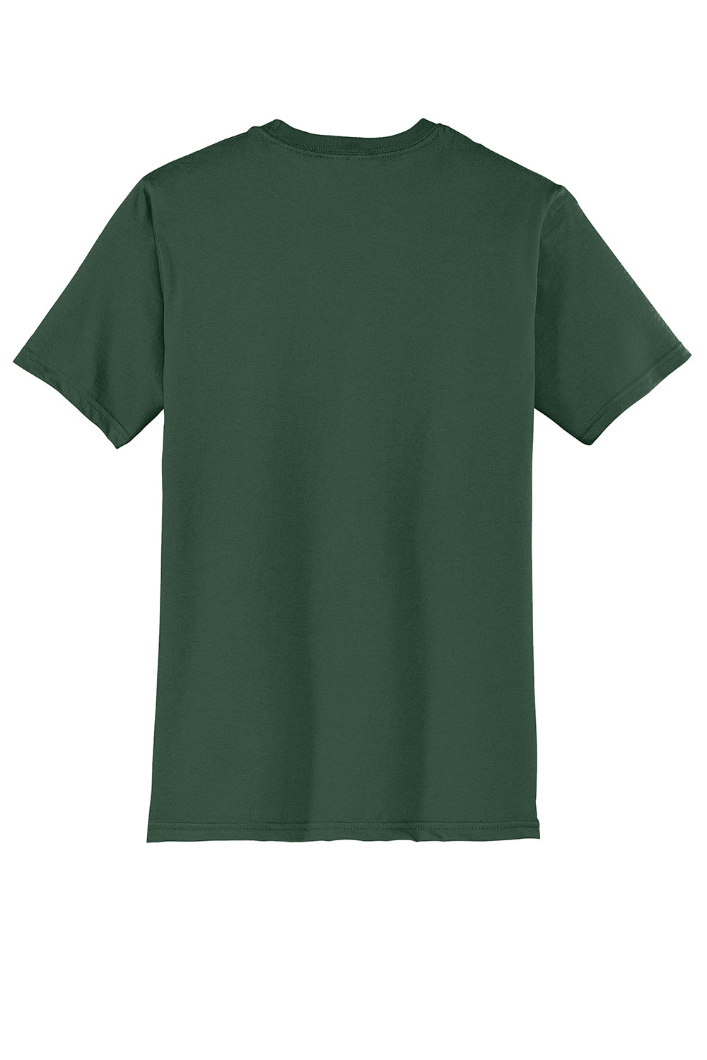 District DT6000 Mens Very Important Short Sleeve Crewneck T-Shirt Forest Green Flat Back