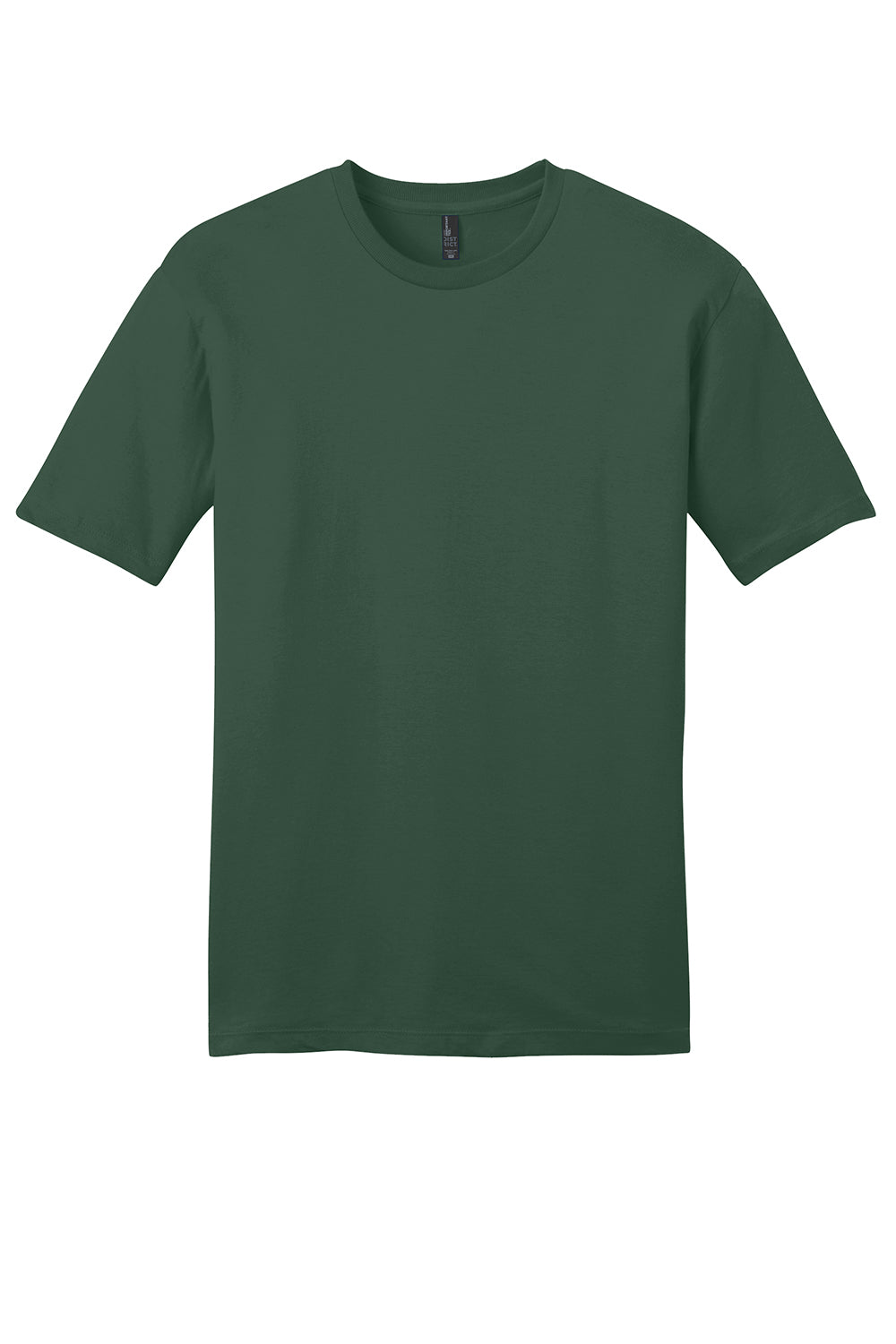 District DT6000 Mens Very Important Short Sleeve Crewneck T-Shirt Forest Green Flat Front
