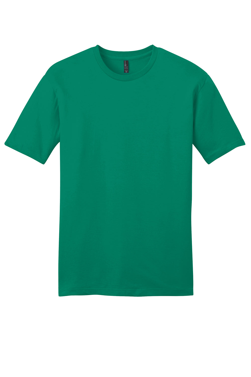 District DT6000 Mens Very Important Short Sleeve Crewneck T-Shirt Jewel Green Flat Front