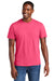 District DT6000 Mens Very Important Short Sleeve Crewneck T-Shirt Neon Pink Model Front