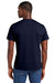 District DT6000 Mens Very Important Short Sleeve Crewneck T-Shirt New Navy Blue Model Back