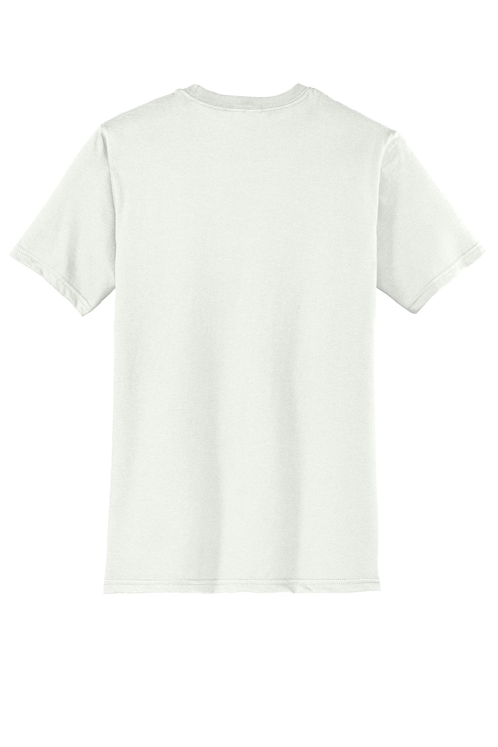 District DT6000 Mens Very Important Short Sleeve Crewneck T-Shirt White Smoke Flat Back