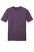 District DT6000 Mens Very Important Short Sleeve Crewneck T-Shirt Eggplant Purple Flat Front