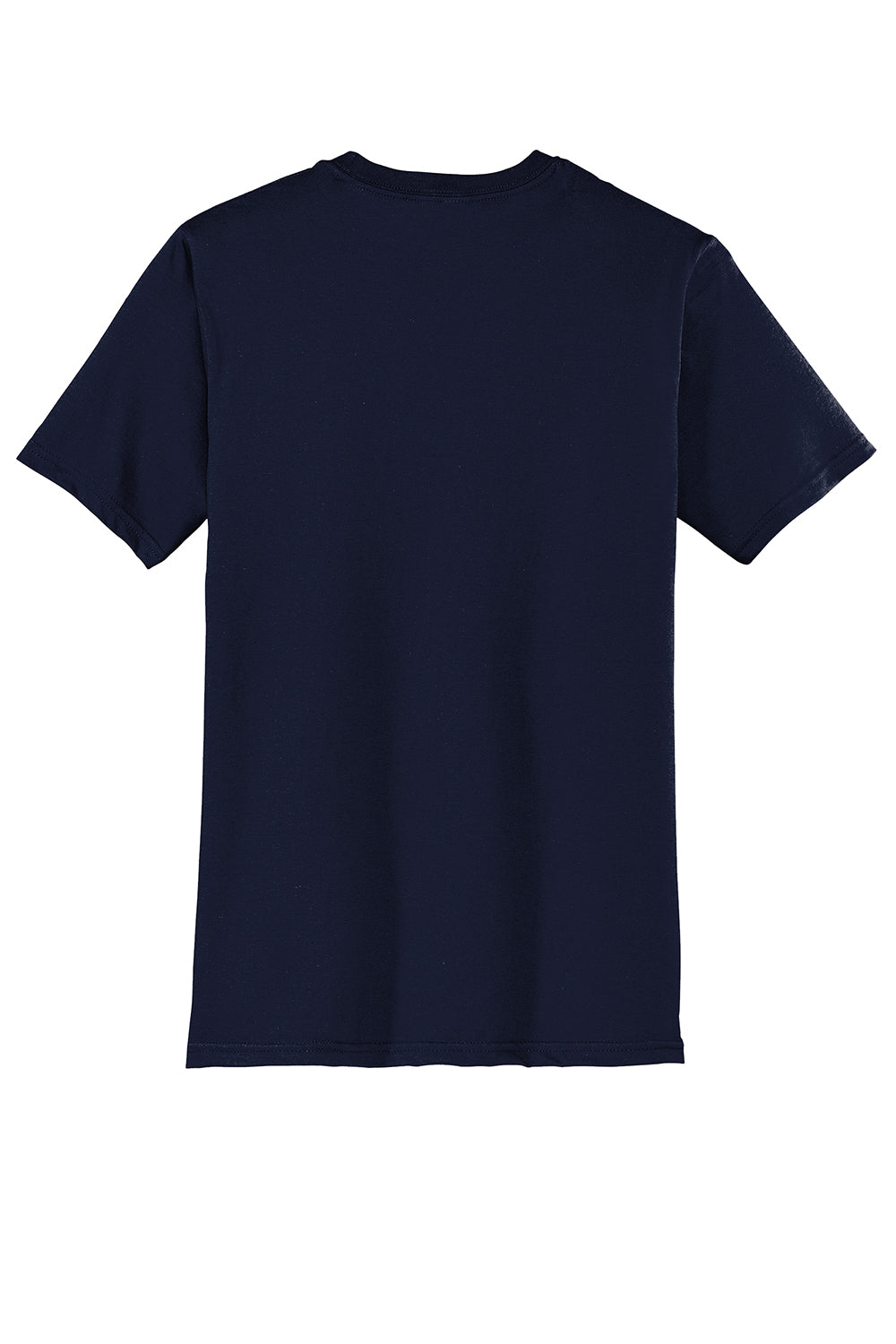 District DT6000 Mens Very Important Short Sleeve Crewneck T-Shirt New Navy Blue Flat Back