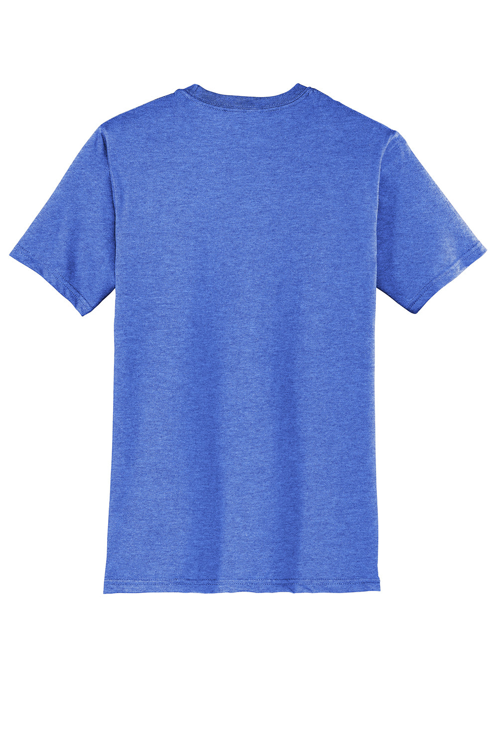 District DT6000 Mens Very Important Short Sleeve Crewneck T-Shirt Royal Blue Frost Flat Back