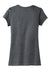District DT6001 Womens Very Important Short Sleeve Crewneck T-Shirt Heather Charcoal Grey Flat Back