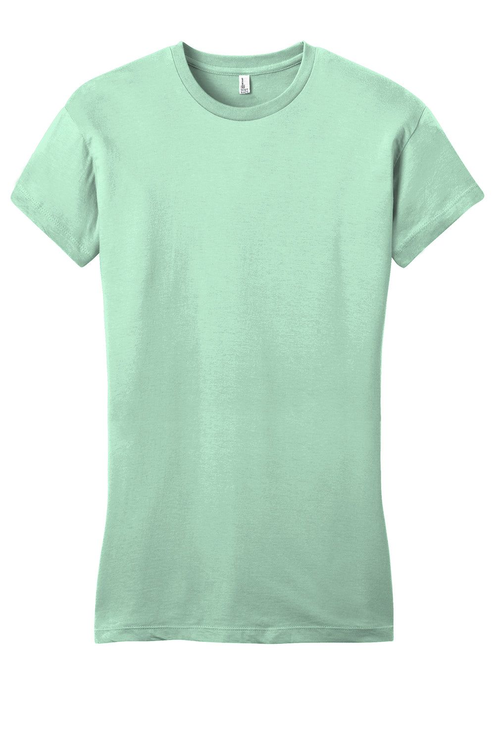 District DT6001 Womens Very Important Short Sleeve Crewneck T-Shirt Mint Green Flat Front