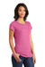 District DT6001 Womens Very Important Short Sleeve Crewneck T-Shirt True Pink Model 3q