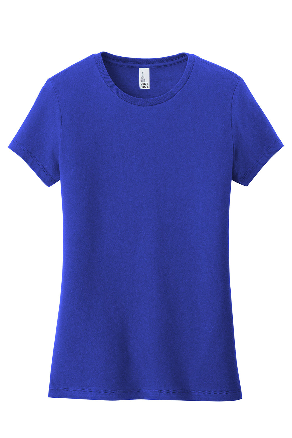District DT6002 Womens Very Important Short Sleeve Crewneck T-Shirt Deep Royal Blue Flat Front