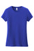 District DT6002 Womens Very Important Short Sleeve Crewneck T-Shirt Deep Royal Blue Flat Front