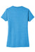 District DT6002 Womens Very Important Short Sleeve Crewneck T-Shirt Heather Bright Turquoise Blue Flat Back