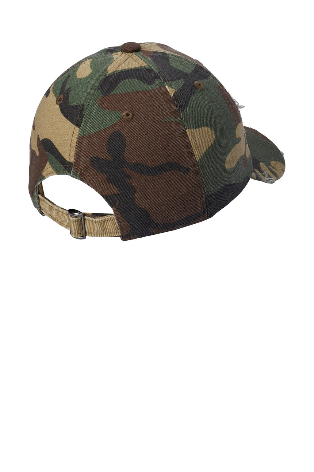 District Hats DT600 Mens Adjustable Hat Military Camo Flat Back