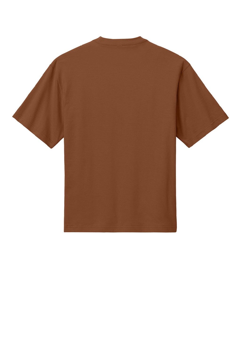 District DT6065 Mens Very Important Short Sleeve Crewneck T-Shirt Baked Clay Brown Flat Back