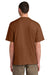 District DT6065 Mens Very Important Short Sleeve Crewneck T-Shirt Baked Clay Brown Model Back