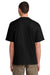 District DT6065 Mens Very Important Short Sleeve Crewneck T-Shirt Black Model Back