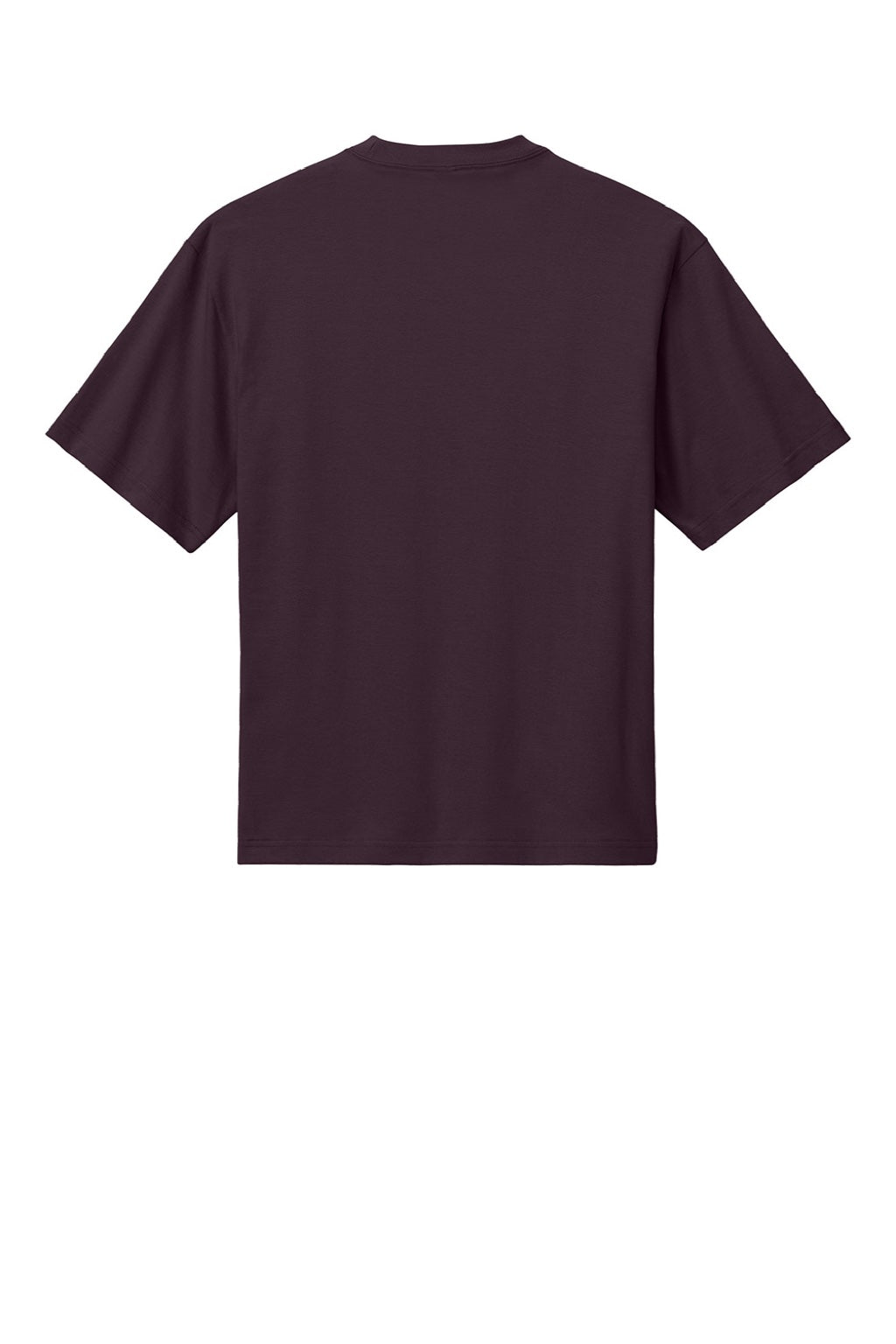 District DT6065 Mens Very Important Short Sleeve Crewneck T-Shirt Bordeaux Flat Back