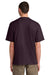 District DT6065 Mens Very Important Short Sleeve Crewneck T-Shirt Bordeaux Model Back