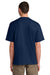 District DT6065 Mens Very Important Short Sleeve Crewneck T-Shirt Dark Royal Blue Model Back
