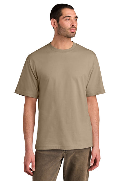 District DT6065 Mens Very Important Short Sleeve Crewneck T-Shirt Desert Tan Model Front