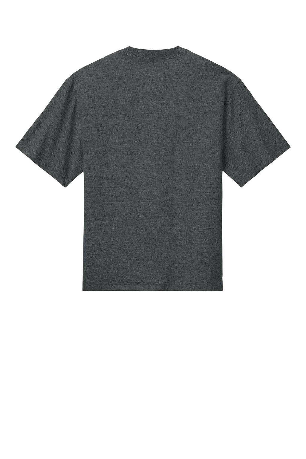 District DT6065 Mens Very Important Short Sleeve Crewneck T-Shirt Heather Charcoal Grey Flat Back