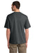 District DT6065 Mens Very Important Short Sleeve Crewneck T-Shirt Heather Charcoal Grey Model Back