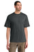 District DT6065 Mens Very Important Short Sleeve Crewneck T-Shirt Heather Charcoal Grey Model Front