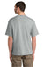 District DT6065 Mens Very Important Short Sleeve Crewneck T-Shirt Heather Light Grey Model Back