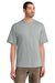 District DT6065 Mens Very Important Short Sleeve Crewneck T-Shirt Heather Light Grey Model Front