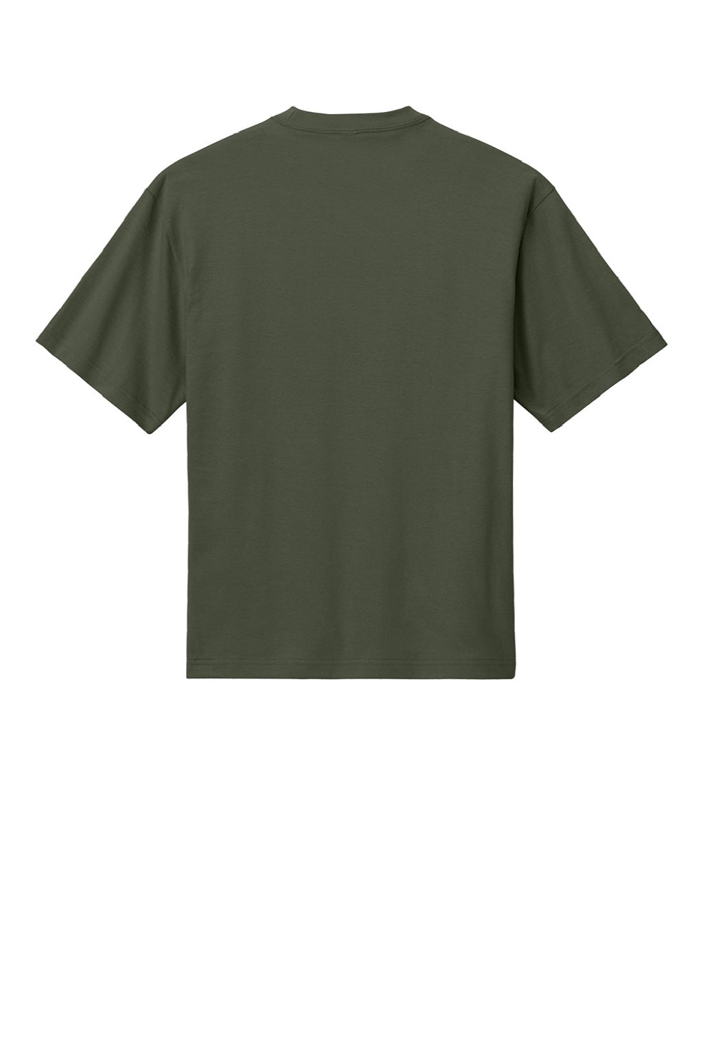 District DT6065 Mens Very Important Short Sleeve Crewneck T-Shirt Olive Green Flat Back